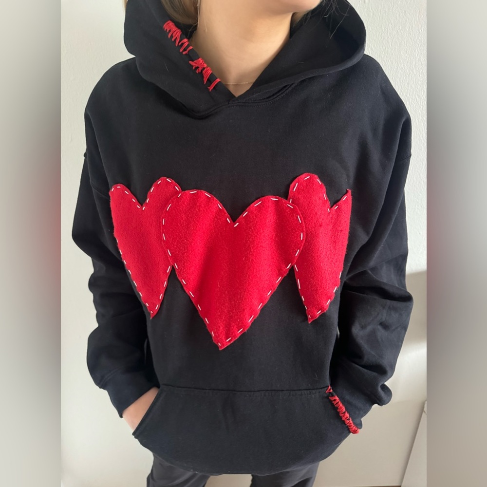 Customizable Heart Hoodie - made to order